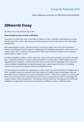 how much is a 300 word essay: The Value of Words in Essay Writing