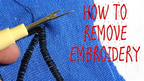 How to Take Off Embroidery: A Detailed Guide with Multiple Perspectives